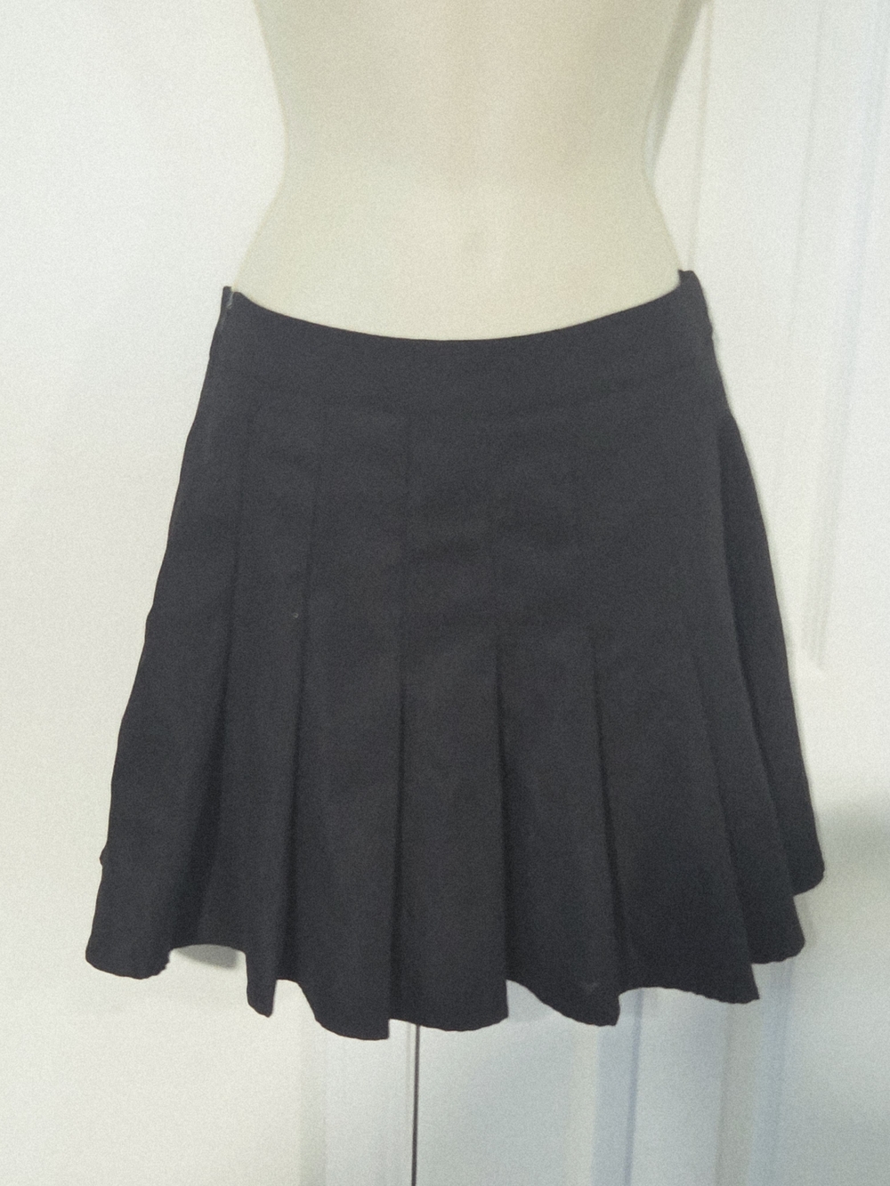 SHEIN Black Circle Skater Mini Skirt